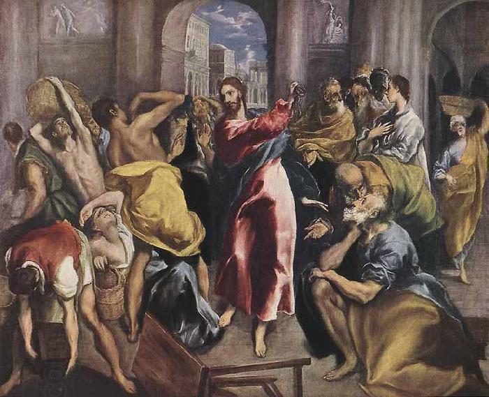 El Greco Christ Driving the Money Changers from the Temple oil painting picture